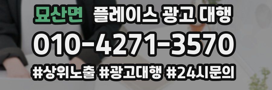 묘산면 플레이스 광고 대행