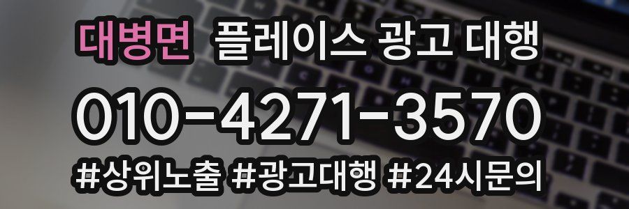 대병면 플레이스 광고 대행