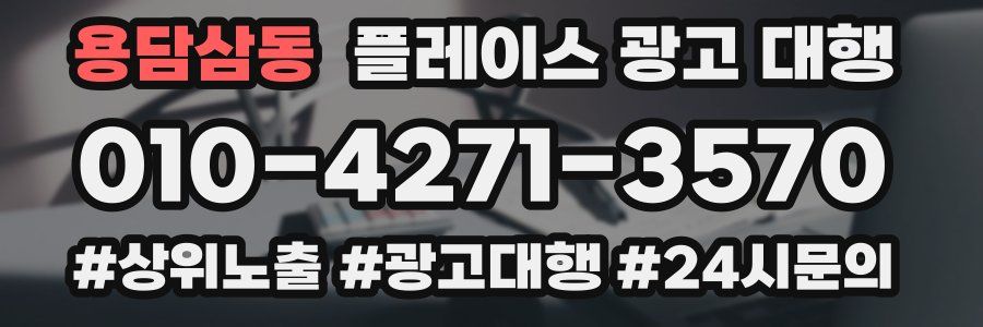 용담삼동 플레이스 광고 대행