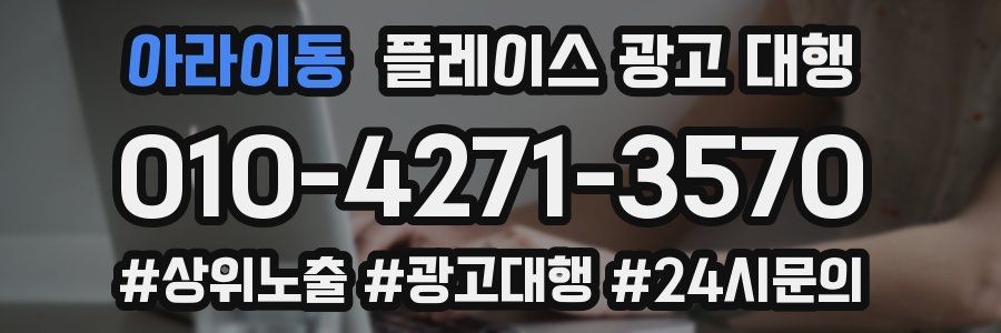 아라이동 플레이스 광고 대행