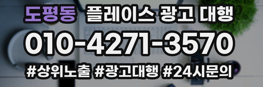 도평동 플레이스 광고 대행