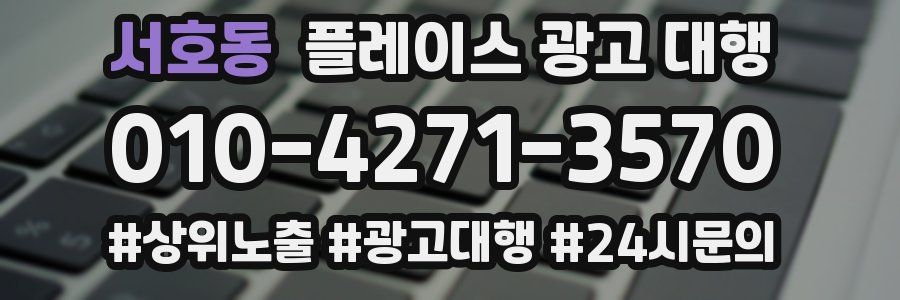 서호동 플레이스 광고 대행