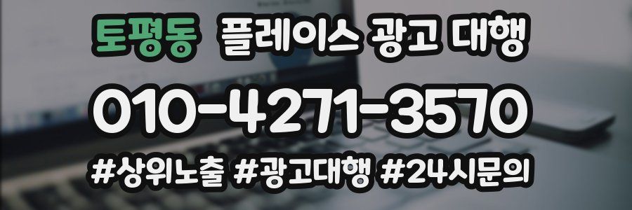토평동 플레이스 광고 대행