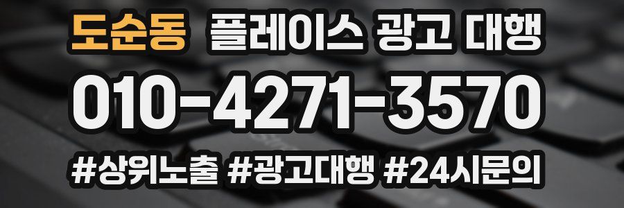 도순동 플레이스 광고 대행