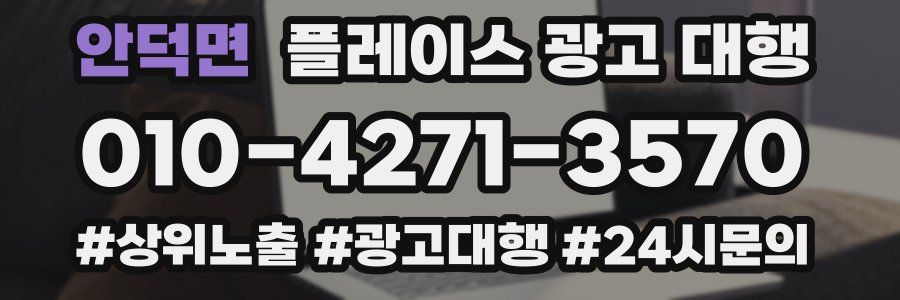 안덕면 플레이스 광고 대행