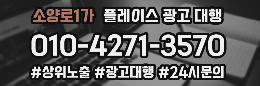 소양로1가 플레이스 광고 대행