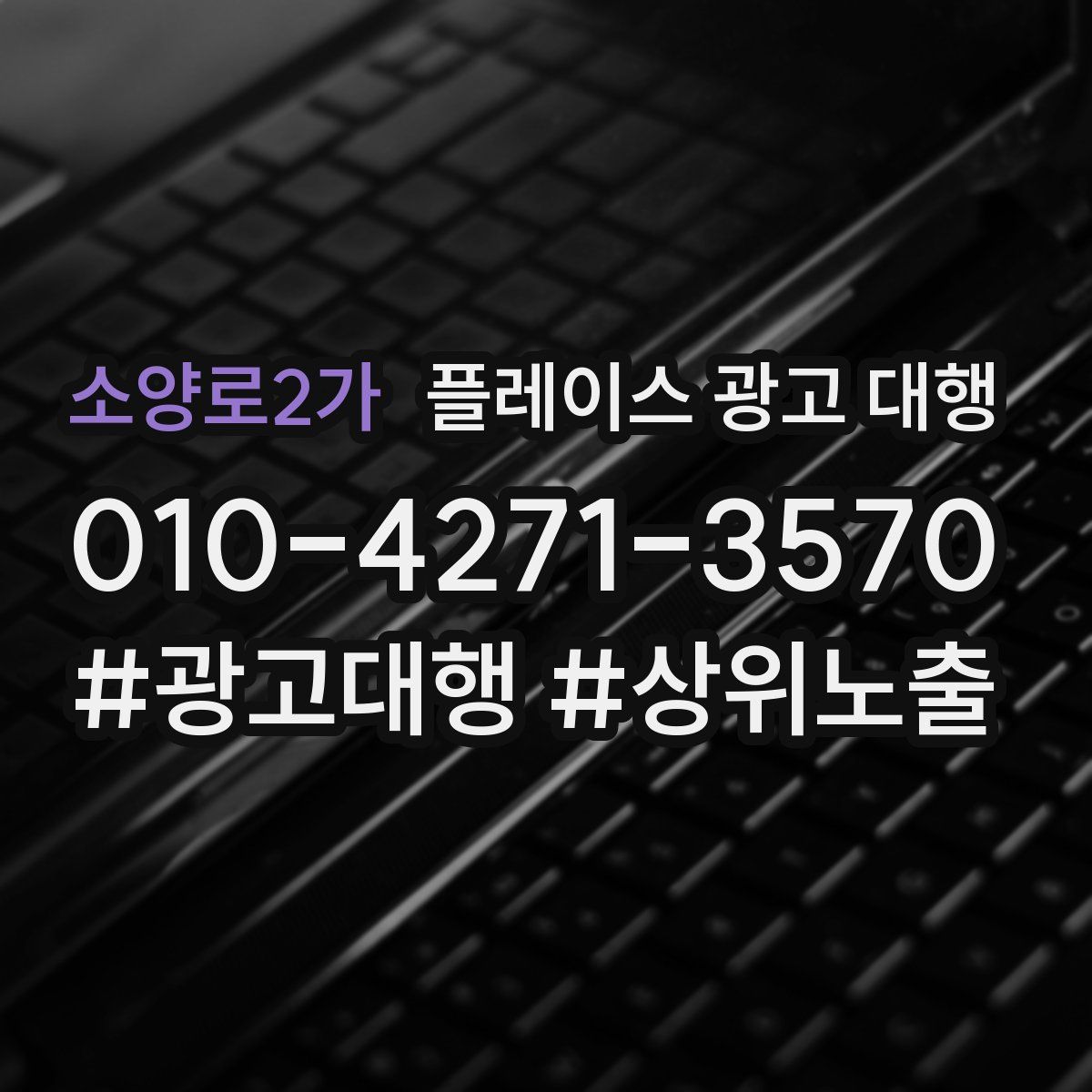 소양로2가 플레이스 광고 대행
