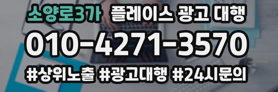 소양로3가 플레이스 광고 대행