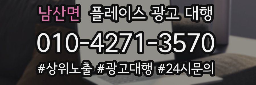 남산면 플레이스 광고 대행