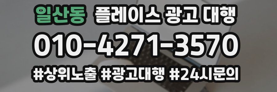 일산동 플레이스 광고 대행