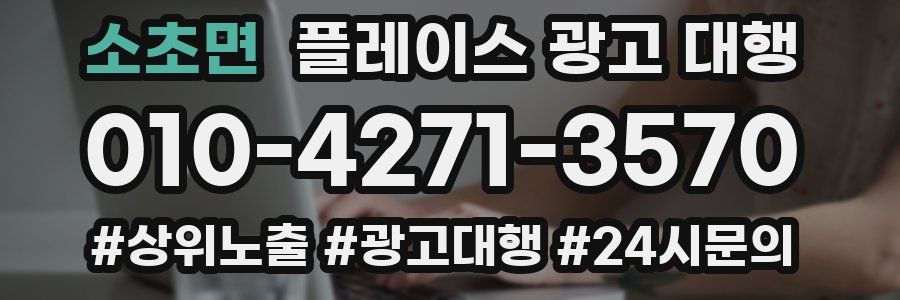 소초면 플레이스 광고 대행