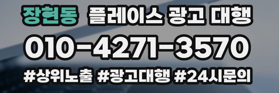장현동 플레이스 광고 대행