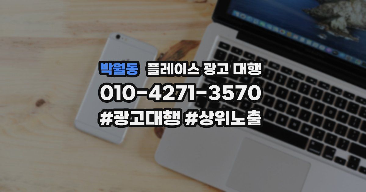 박월동 플레이스 광고 대행