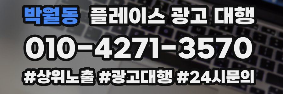 박월동 플레이스 광고 대행