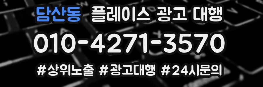 담산동 플레이스 광고 대행
