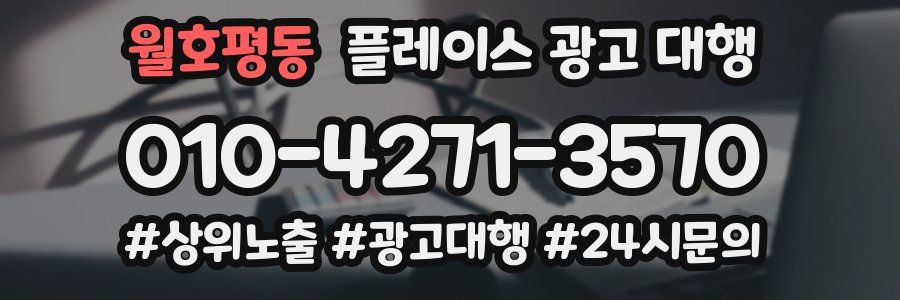월호평동 플레이스 광고 대행