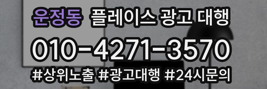 운정동 플레이스 광고 대행