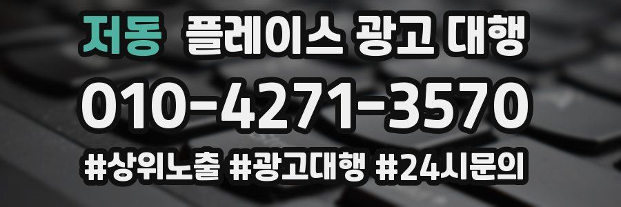 저동 플레이스 광고 대행