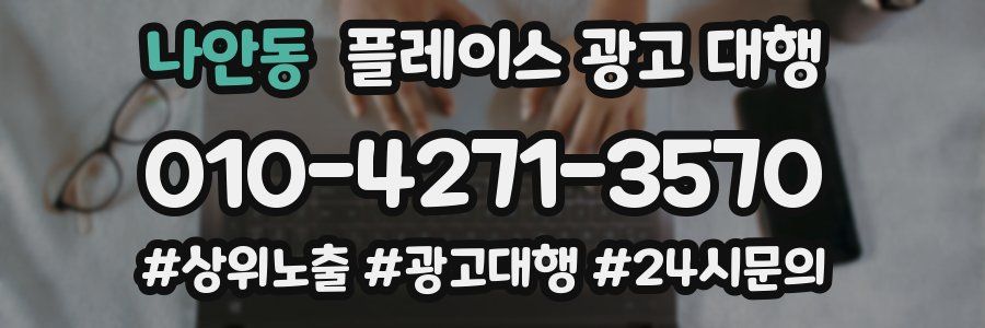 나안동 플레이스 광고 대행