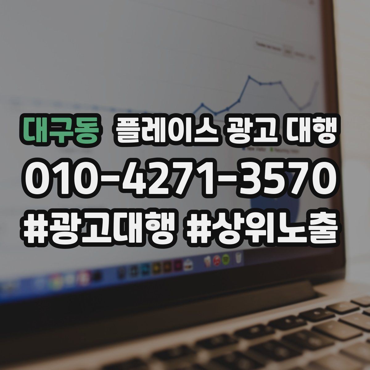 대구동 플레이스 광고 대행 지역 고객에게 보이는 첫 화면