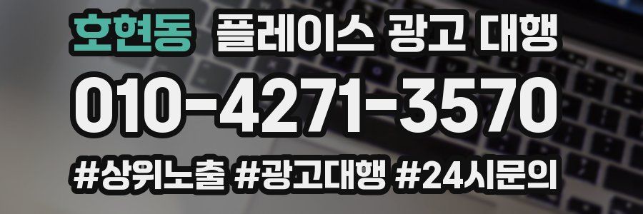 호현동 플레이스 광고 대행