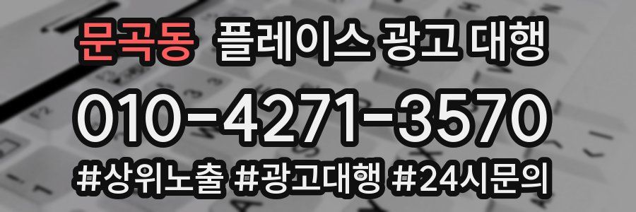 문곡동 플레이스 광고 대행