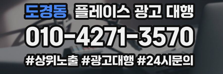 도경동 플레이스 광고 대행