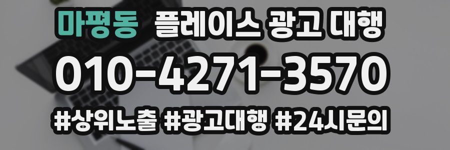마평동 플레이스 광고 대행