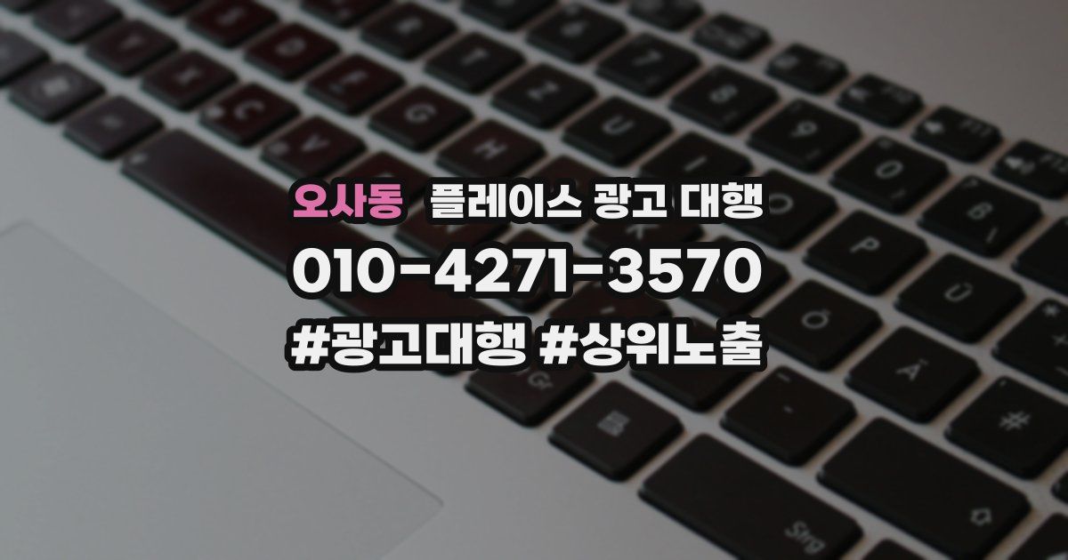 오사동 플레이스 광고 대행