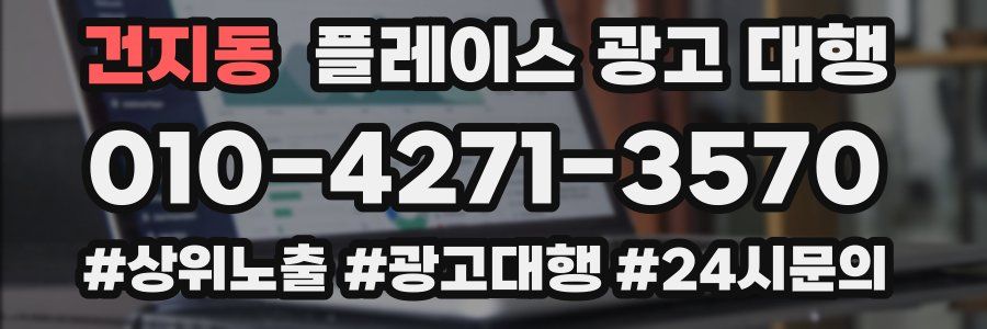 건지동 플레이스 광고 대행