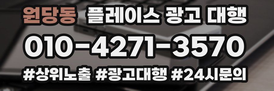 원당동 플레이스 광고 대행
