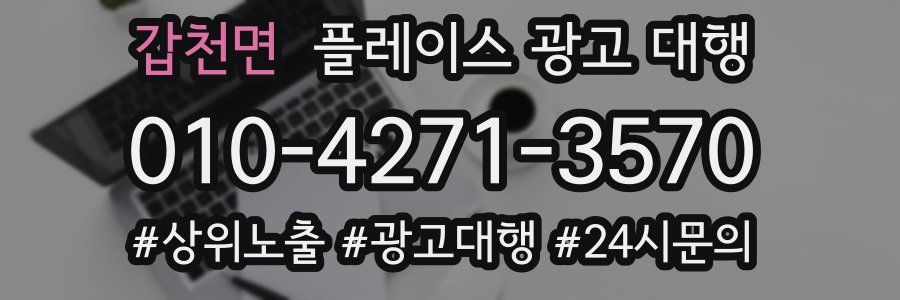 갑천면 플레이스 광고 대행