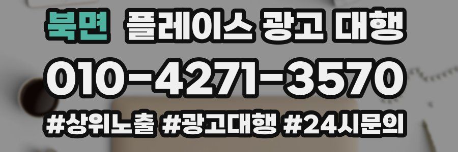 북면 플레이스 광고 대행