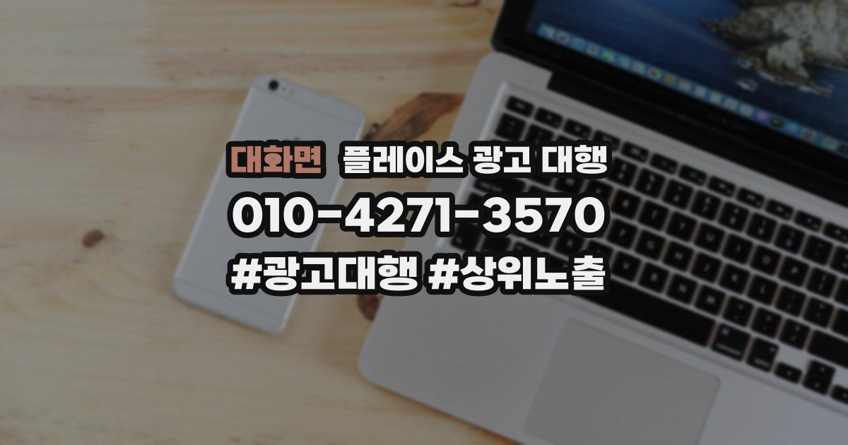 대화면 플레이스 광고 대행