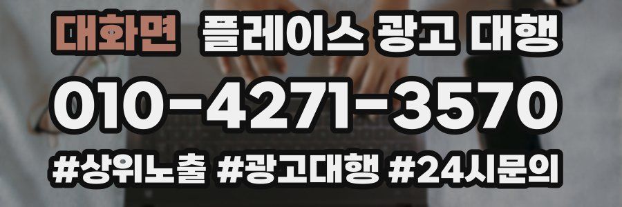 대화면 플레이스 광고 대행