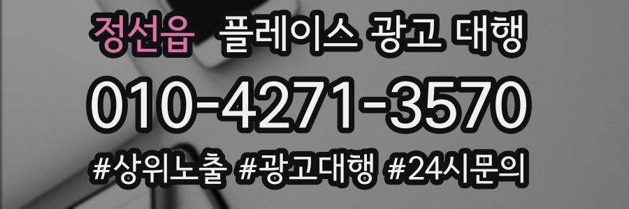 정선읍 플레이스 광고 대행