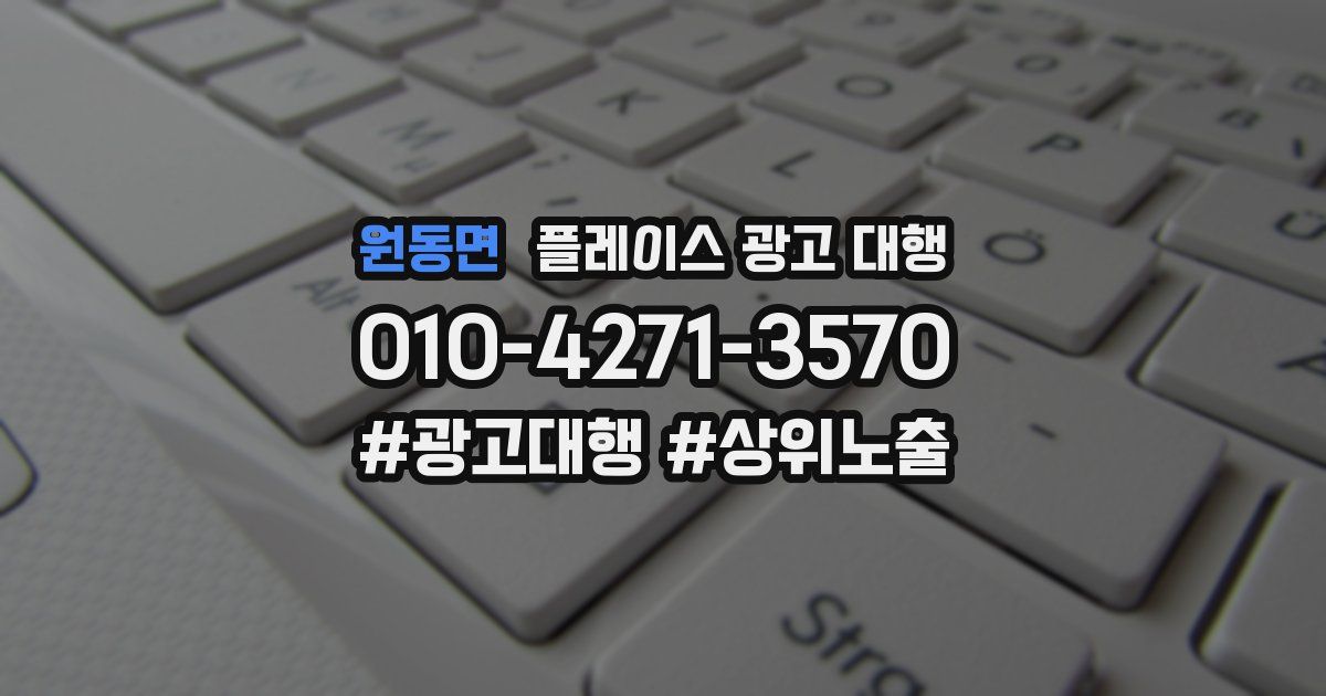 원동면 플레이스 광고 대행
