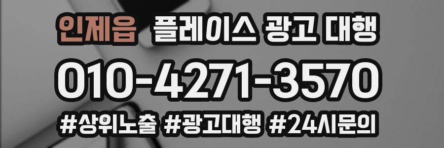 인제읍 플레이스 광고 대행