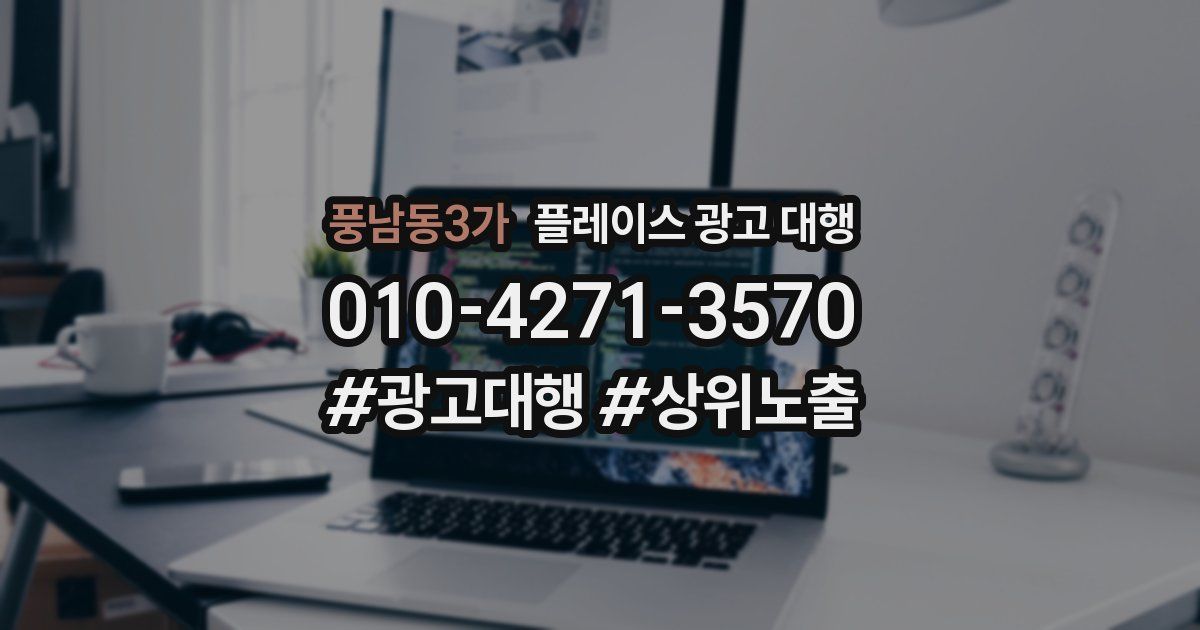 풍남동3가 플레이스 광고 대행