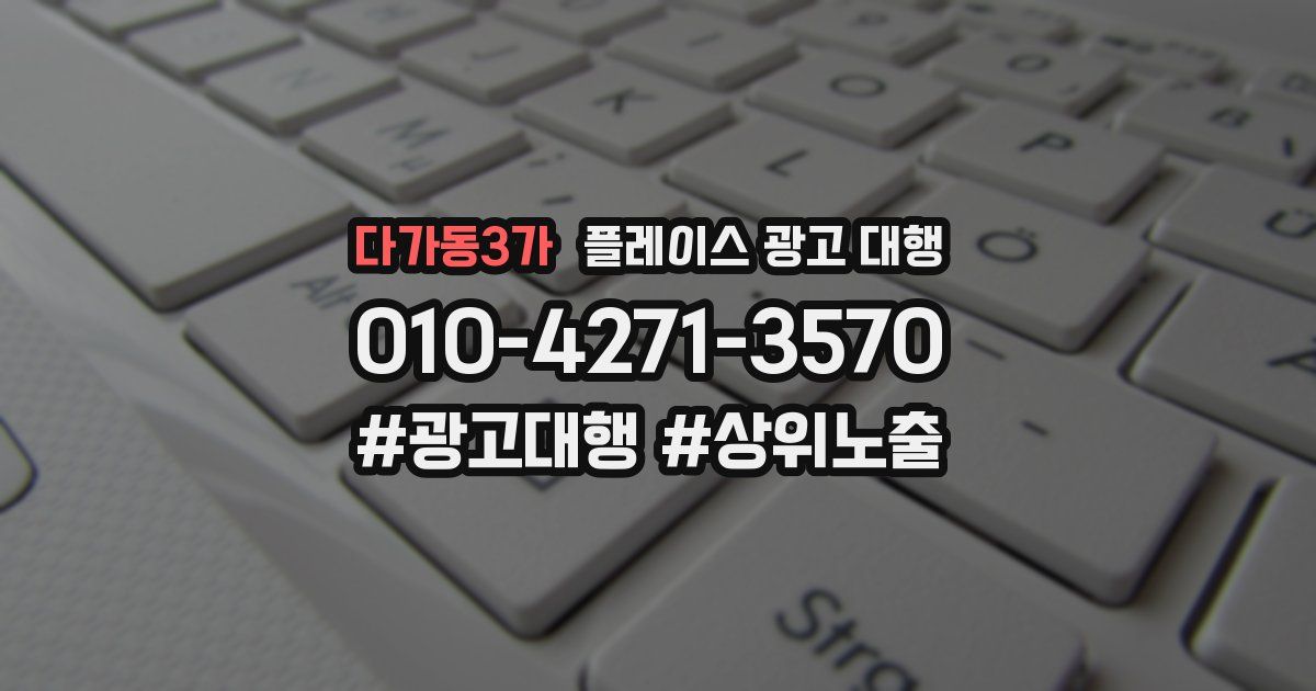 다가동3가 플레이스 광고 대행