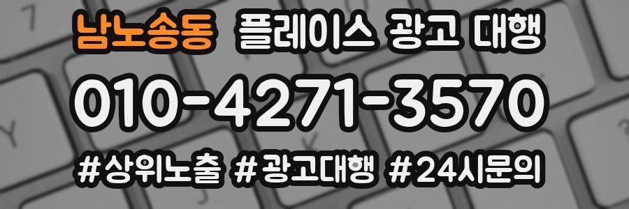 남노송동 플레이스 광고 대행