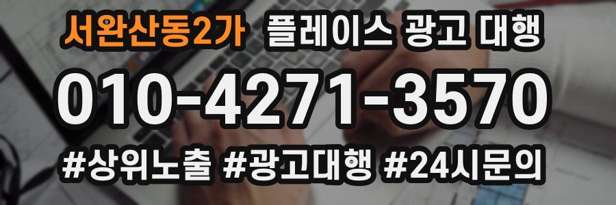서완산동2가 플레이스 광고 대행