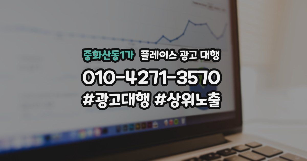 중화산동1가 플레이스 광고 대행