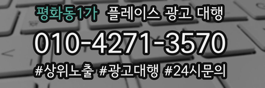 평화동1가 플레이스 광고 대행