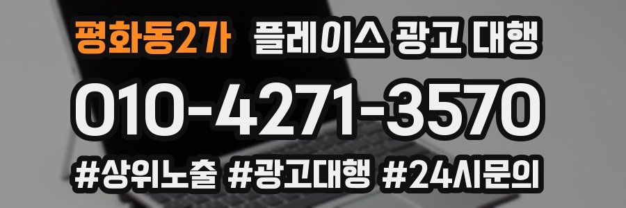 평화동2가 플레이스 광고 대행