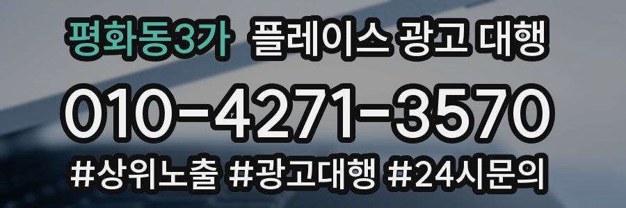 평화동3가 플레이스 광고 대행
