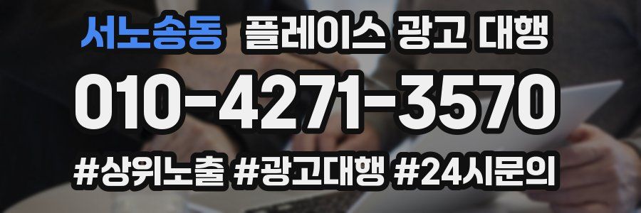 서노송동 플레이스 광고 대행