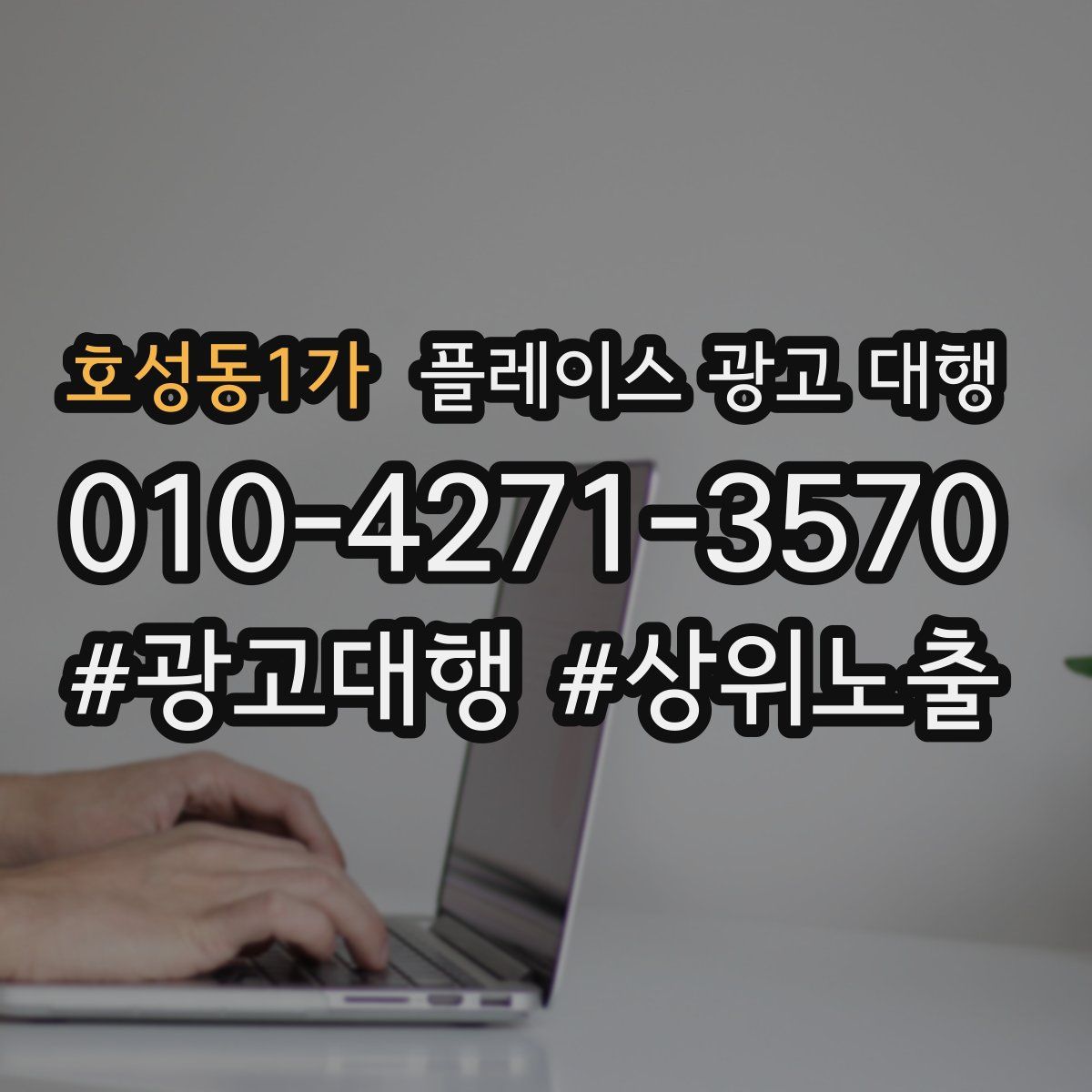 호성동1가 플레이스 광고 대행