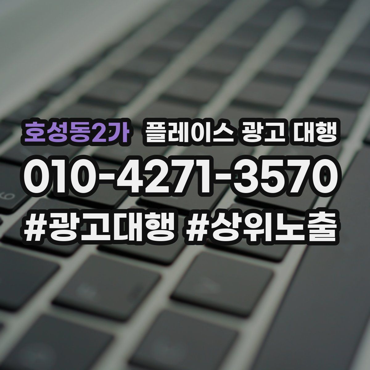 호성동2가 플레이스 광고 대행