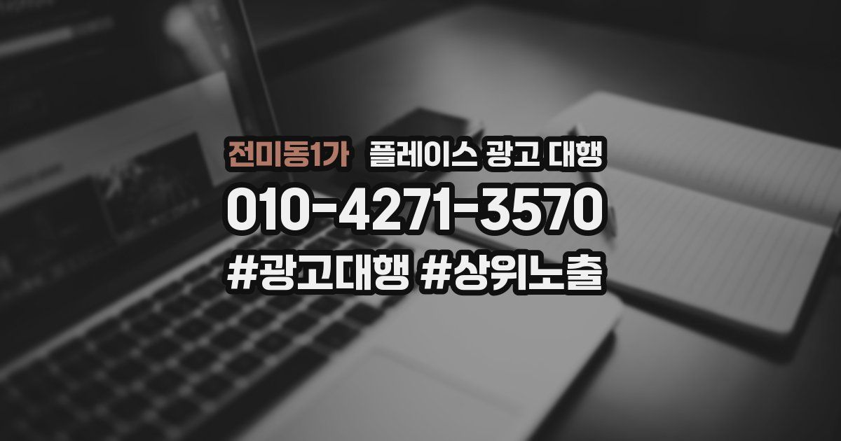 전미동1가 플레이스 광고 대행